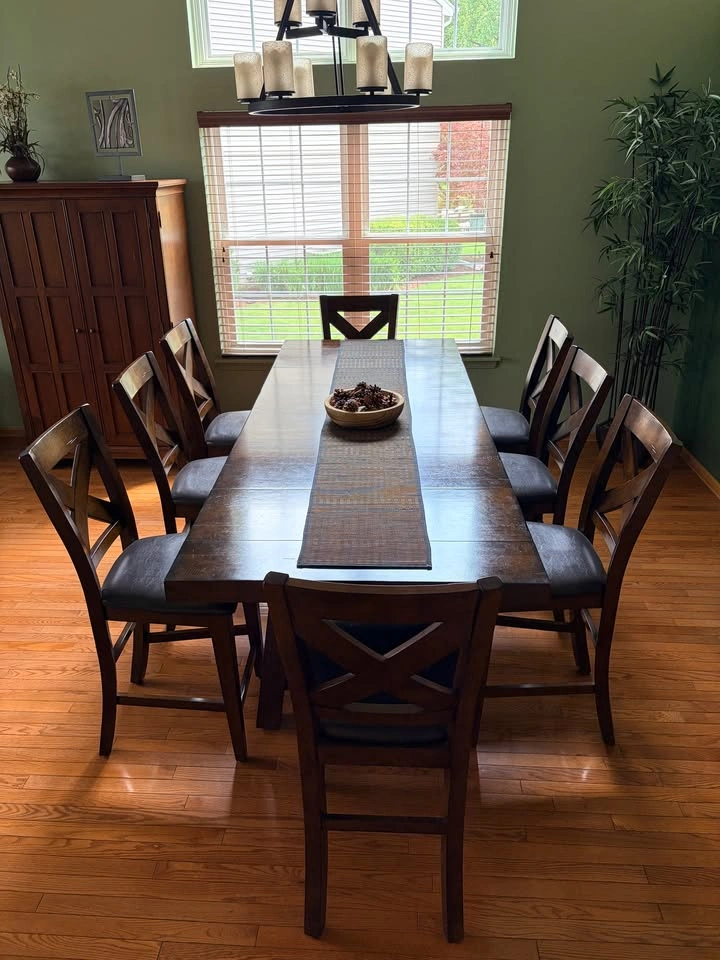 Counter-Height Dining Table with 8 Chairs — Seats 8 - photo 2
