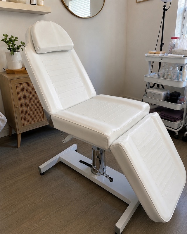Hydraulic Esthetician Chair / Treatment Bed / Massage + Tattoo