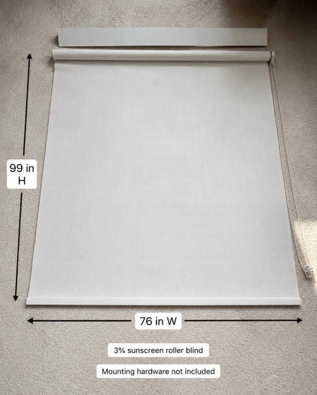 Large Roller Blinds / Solar Shades – 3 Pieces - photo 2