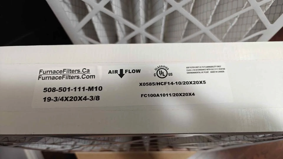 Two 20x20x5 Furnace Filters - photo 3