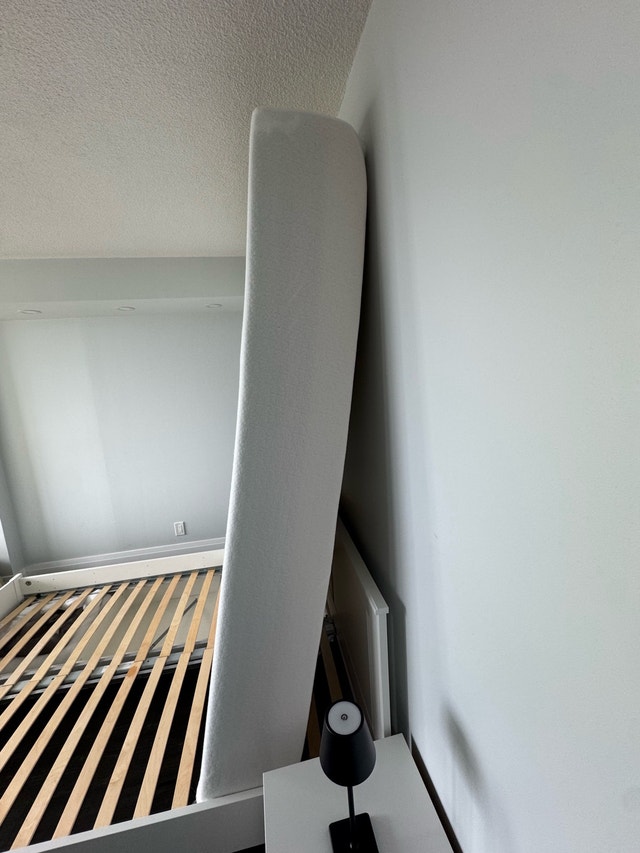 IKEA Bed Frame, Mattress, Side Tables & Lamps - photo 2