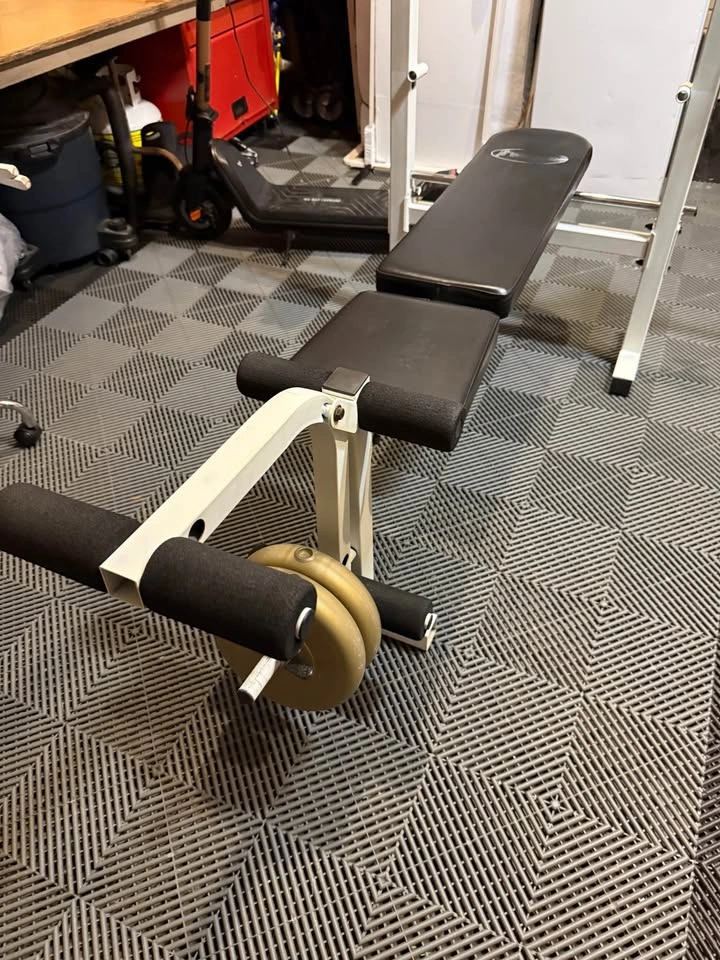 Free Spirit Weight Bench with Barbell and Weights - photo 2