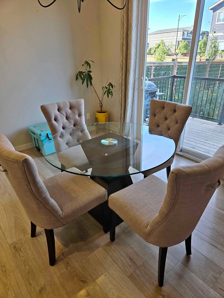 Table and chairs