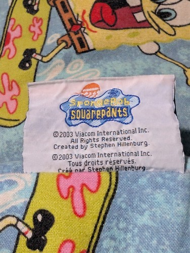 VINTAGE 2003 Spongebob Squarepants 44 Inch Body Pillow Viacom - photo 2