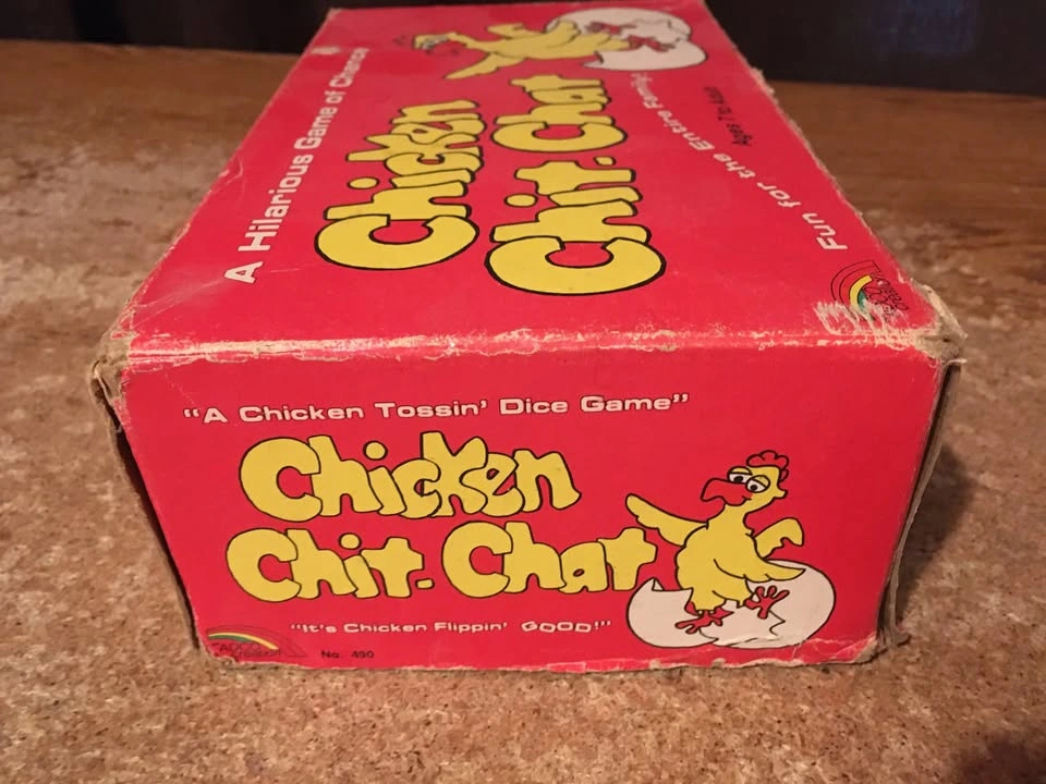 VINTAGE CHICKEN CHIT CHAT TOSSIN DICE GAME 1981 - photo 2