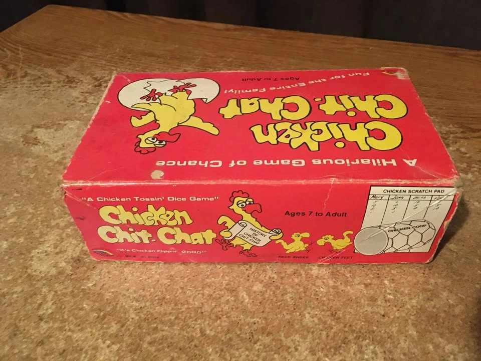 VINTAGE CHICKEN CHIT CHAT TOSSIN DICE GAME 1981 - photo 3