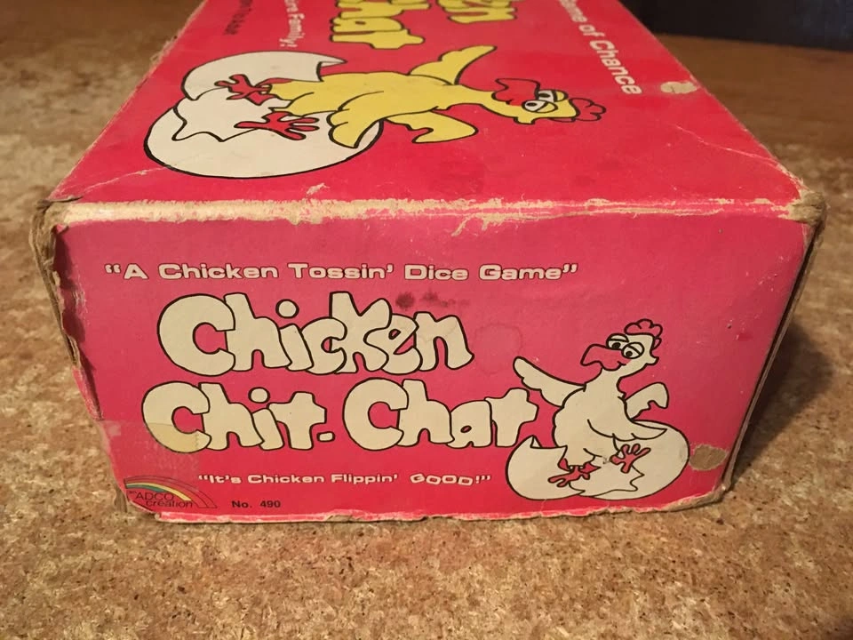 VINTAGE CHICKEN CHIT CHAT TOSSIN DICE GAME 1981 - photo 4