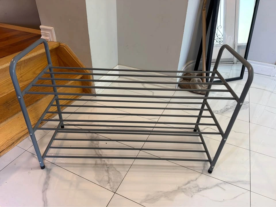 3 Tier Grey Shoe Rack - photo 2
