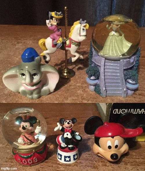 Disney Collectibles Lot: Toys, Pins, Thimble, Snow Globes - photo 2