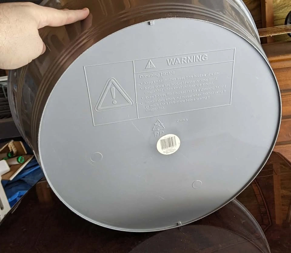 PLASTIC WASHTUB WITH HANDLES GRAY 20" X 7" - photo 3