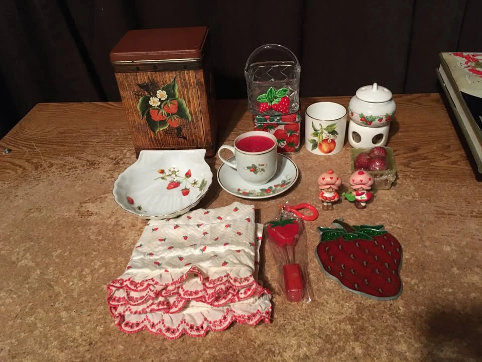 Lot of Strawberry Items: Otagiri, Enesco, and More