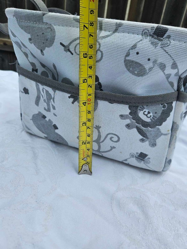 Baby Animal Print Diaper Caddy Storage Basket - photo 5