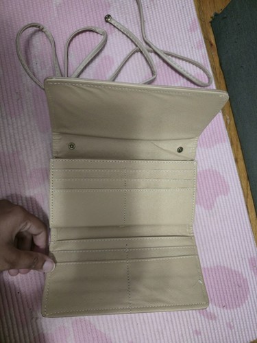 Beige Women’s Wallet Solid Snap Closure with Logo Theme - photo 2