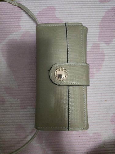 Beige Women’s Wallet Solid Snap Closure with Logo Theme - photo 4