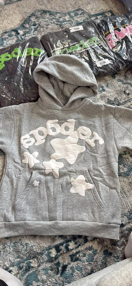 Sp5der grey hoodie