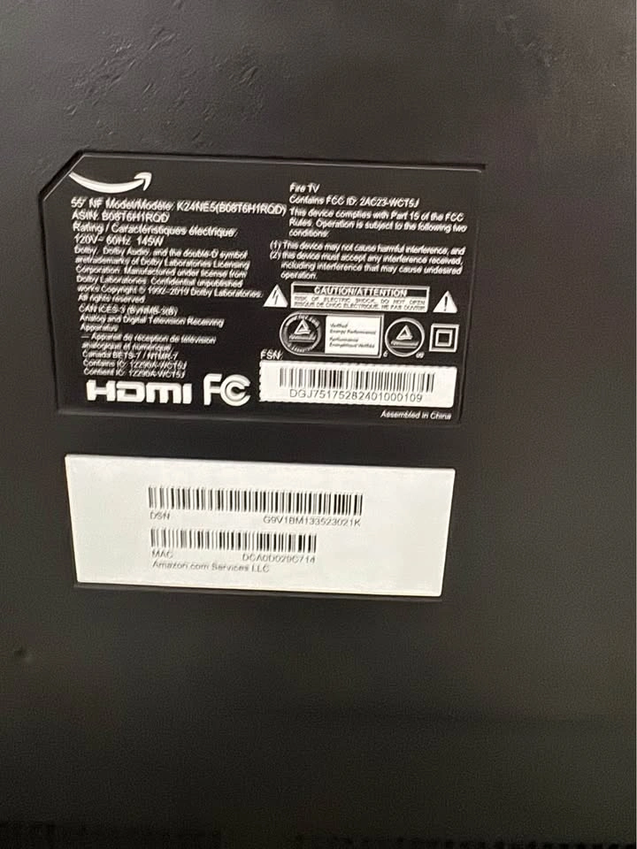 55” Amazon Fire TV used only twice - photo 4