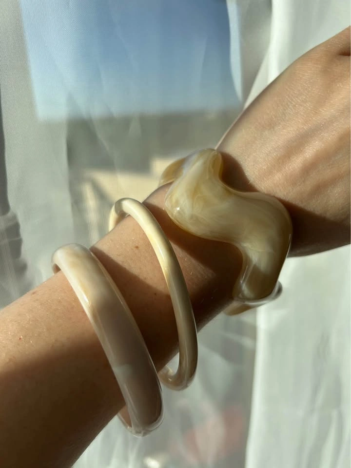 Chunky bangles bracelets - $15 one set of 3 / $25 for all - photo 2
