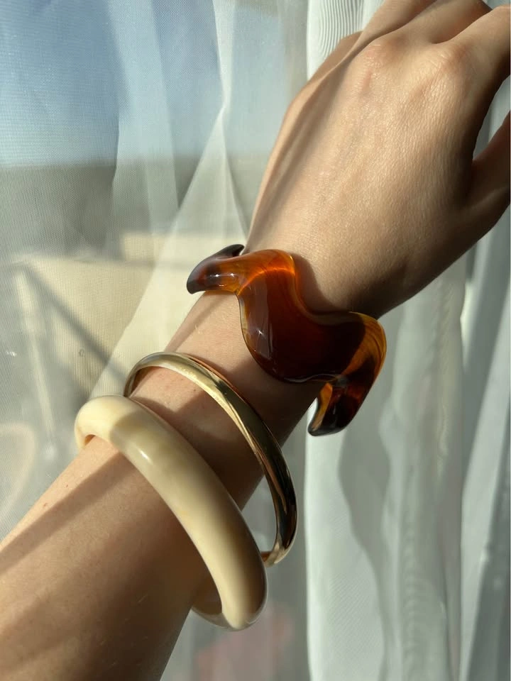 Chunky bangles bracelets - $15 one set of 3 / $25 for all - photo 3