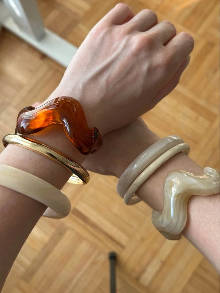 Chunky bangles bracelets - $15 one set of 3 / $25 for all - photo 4