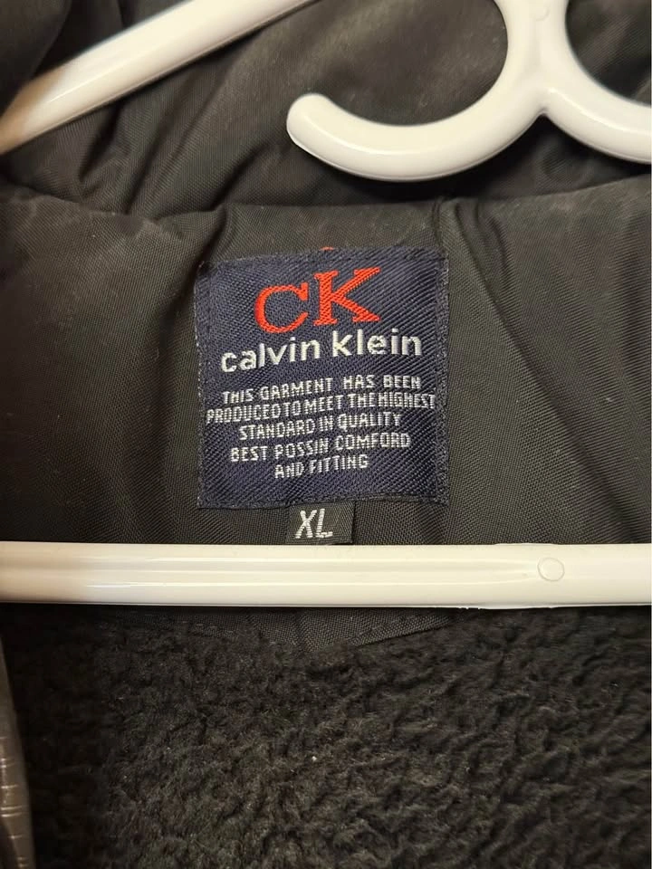 Calvin Klein Black Long Winter Jacket (XL) - photo 2
