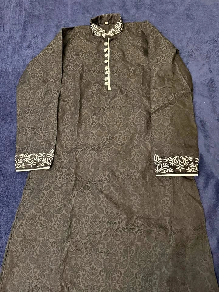 Black Punjabi / Kurta Set (with Pants)