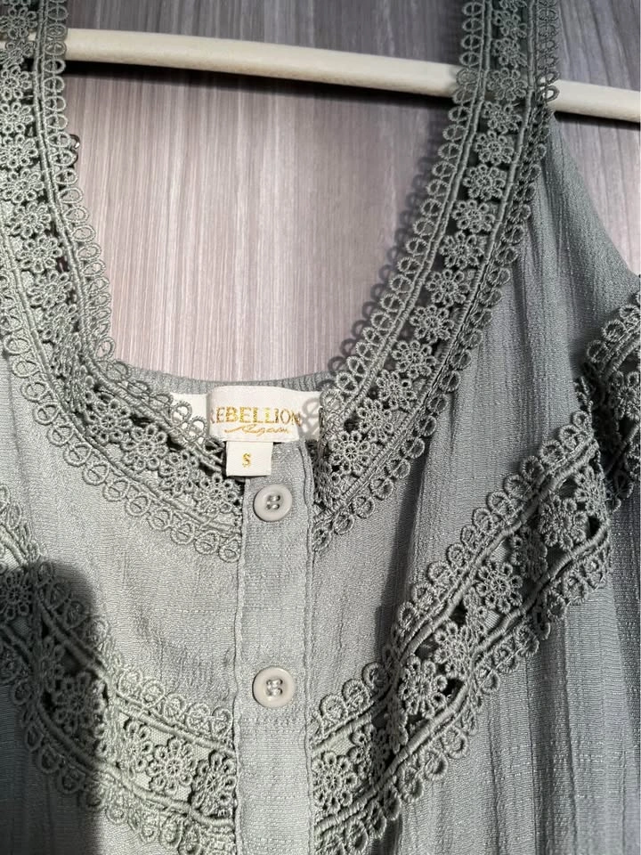 sage green maxi dress - photo 2