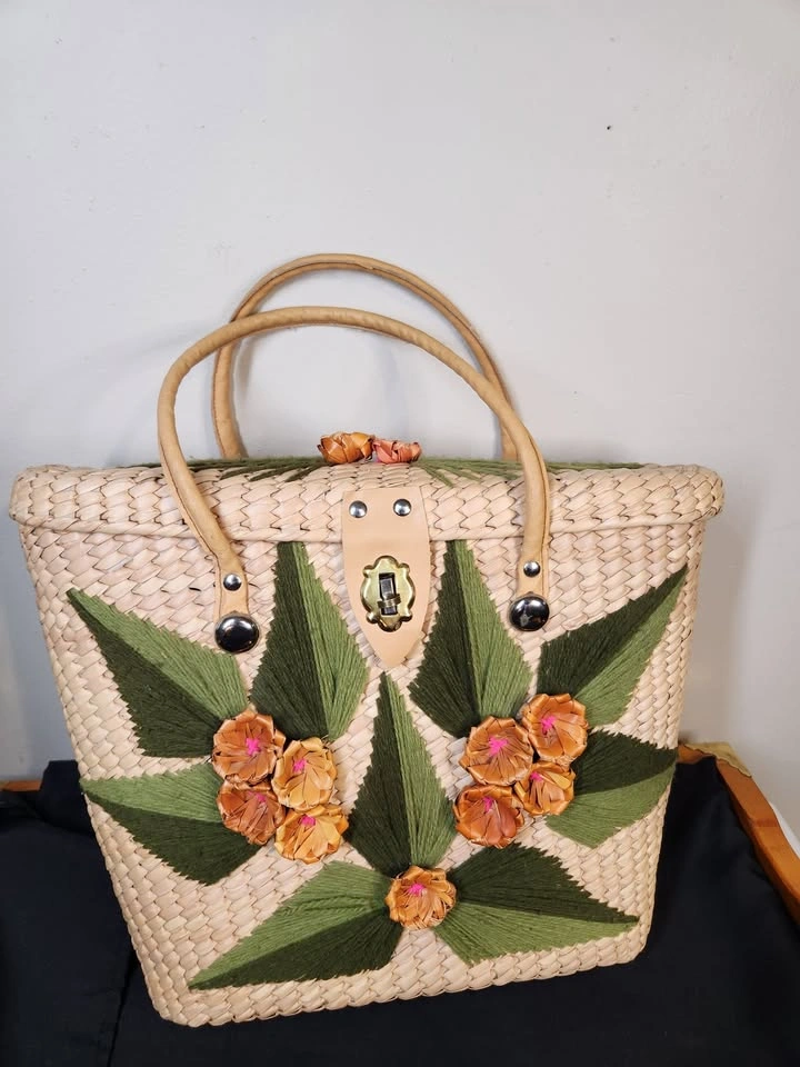 Wicker Top-handle Tote