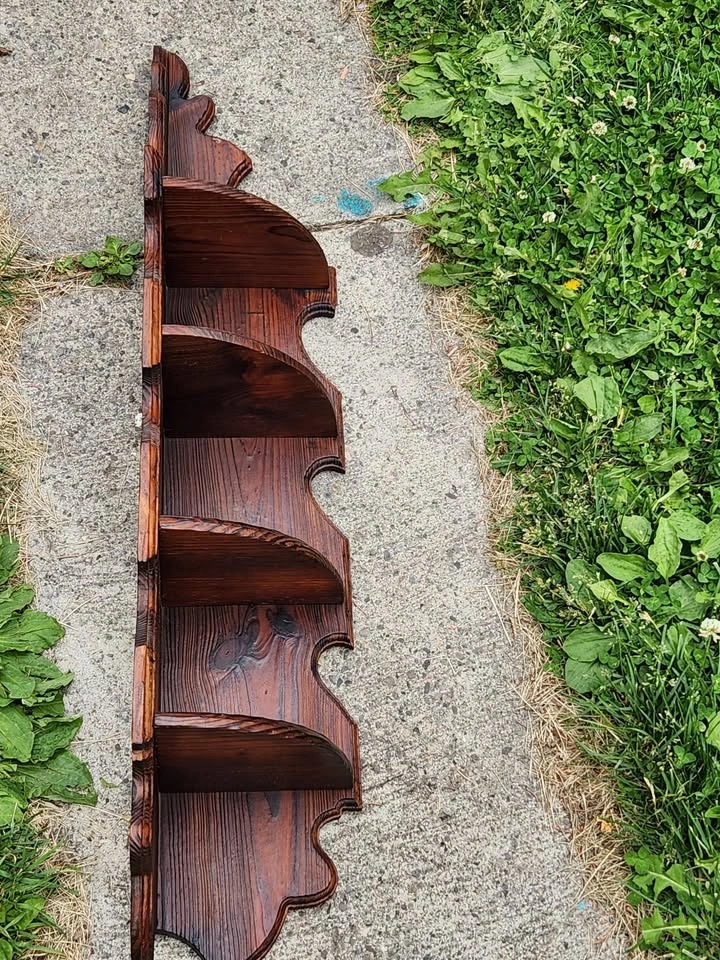 Solid Wood 4-tier Corner Shelf - photo 2