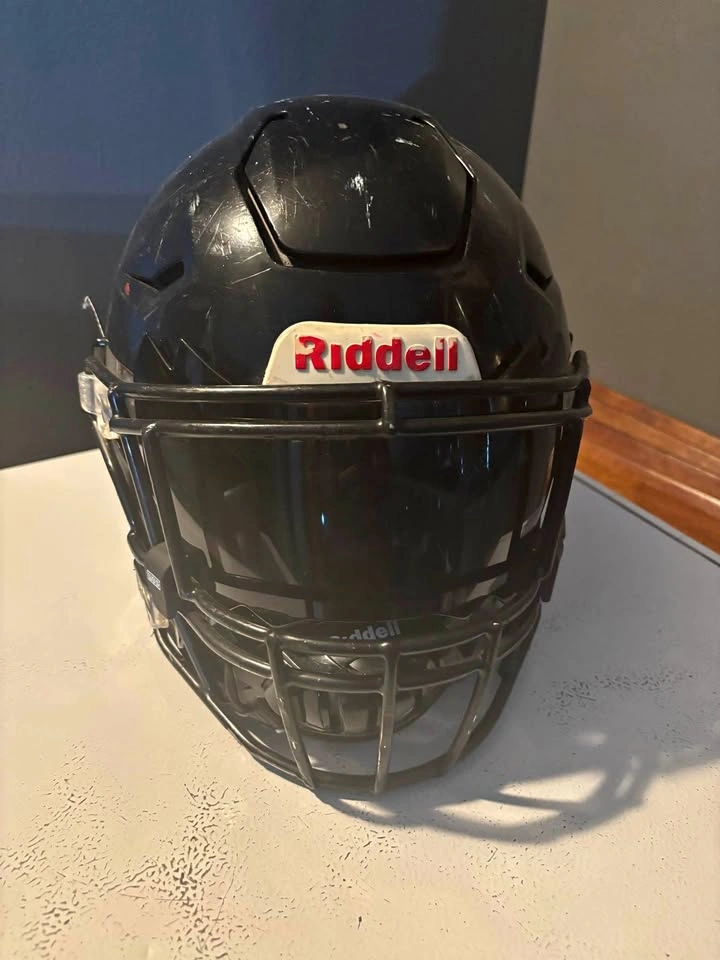 Football Speedflex helmet with blackout visor