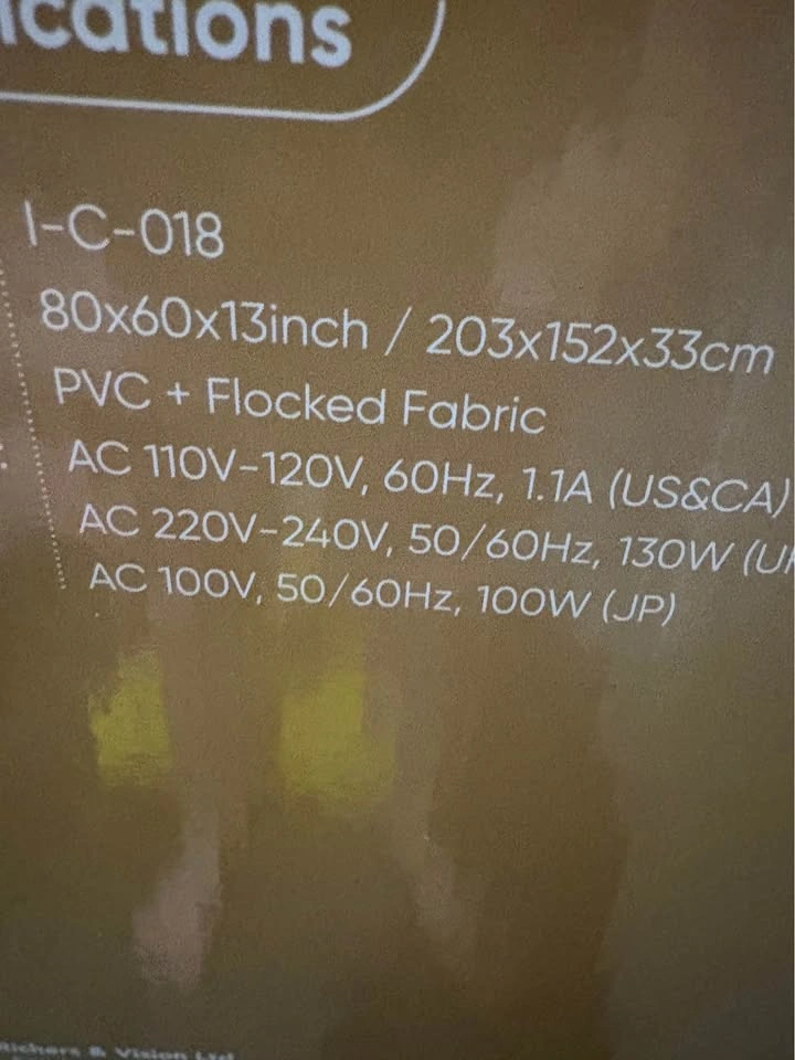 iDOO Air Mattress Model I-C-018 - photo 5