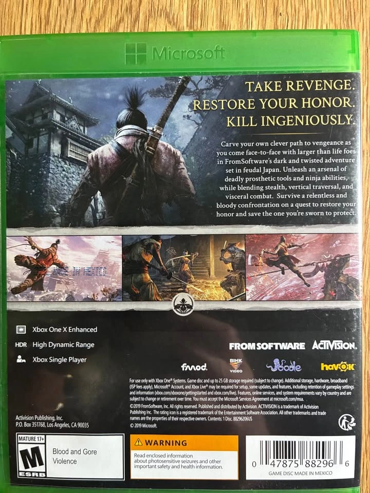 Sekiro: Shadows Die Twice Xbox One - photo 4