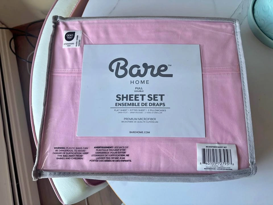 New Pink Full / Double Sheet Set