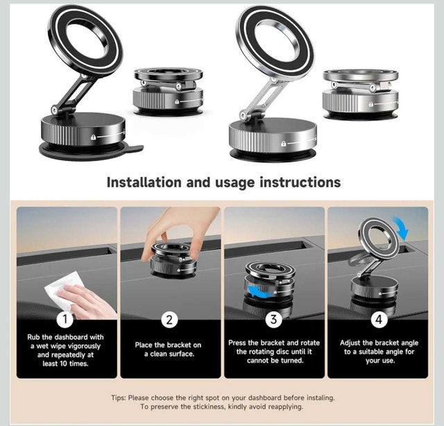 Phone Mount Magnetic Suction - photo 3