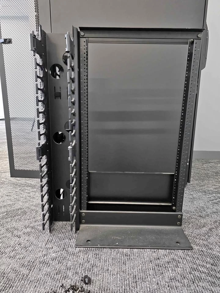 17u mini network server rack steel with cable management