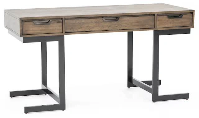 Modern Wood and Metal Desk with Drawers - photo 4