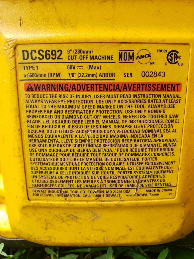 DEWALT 60V MAX 9" Brushless Cut-Off Saw - photo 2