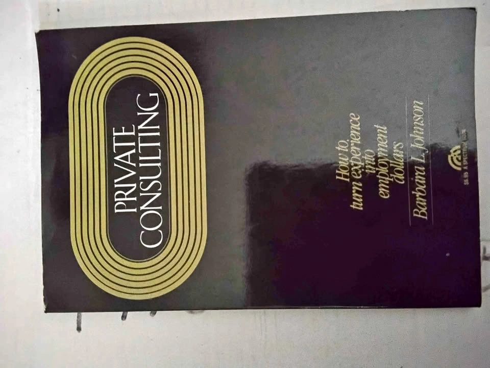 Vintage 1982 Business & Private Consulting Book