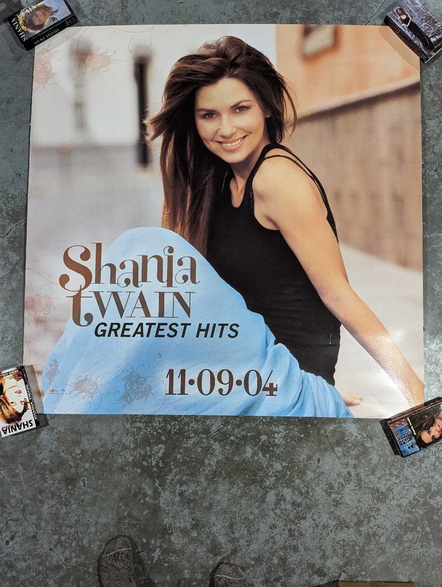 Vintage 2004 Shania Twain HMV Posters x3
