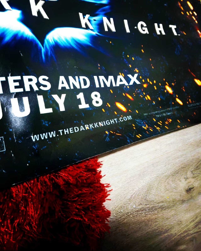 2008 Rare Dark Knight Joker Movie Theater Poster - photo 3