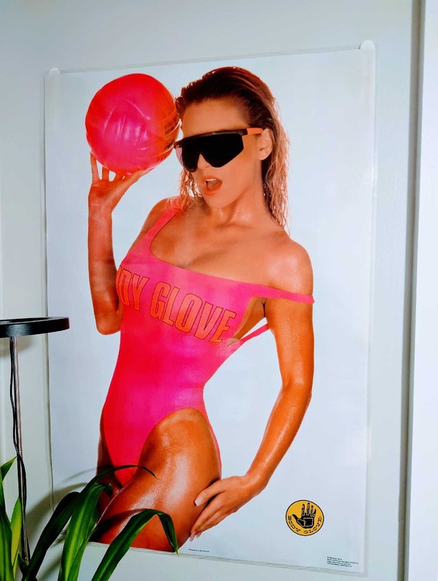 Vintage 1989 Body Glove Volleyball Poster