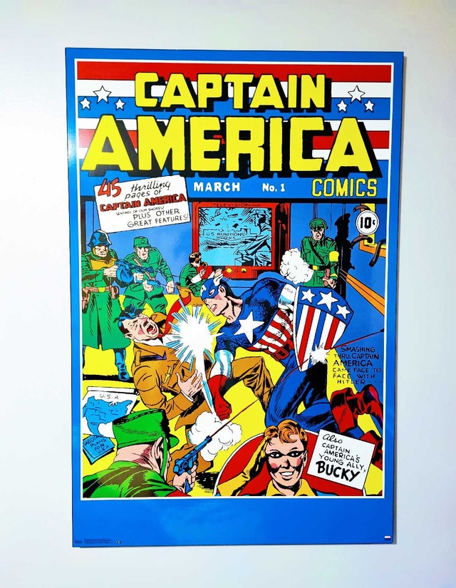 Vintage 2005 Captain America Store Promo Poster