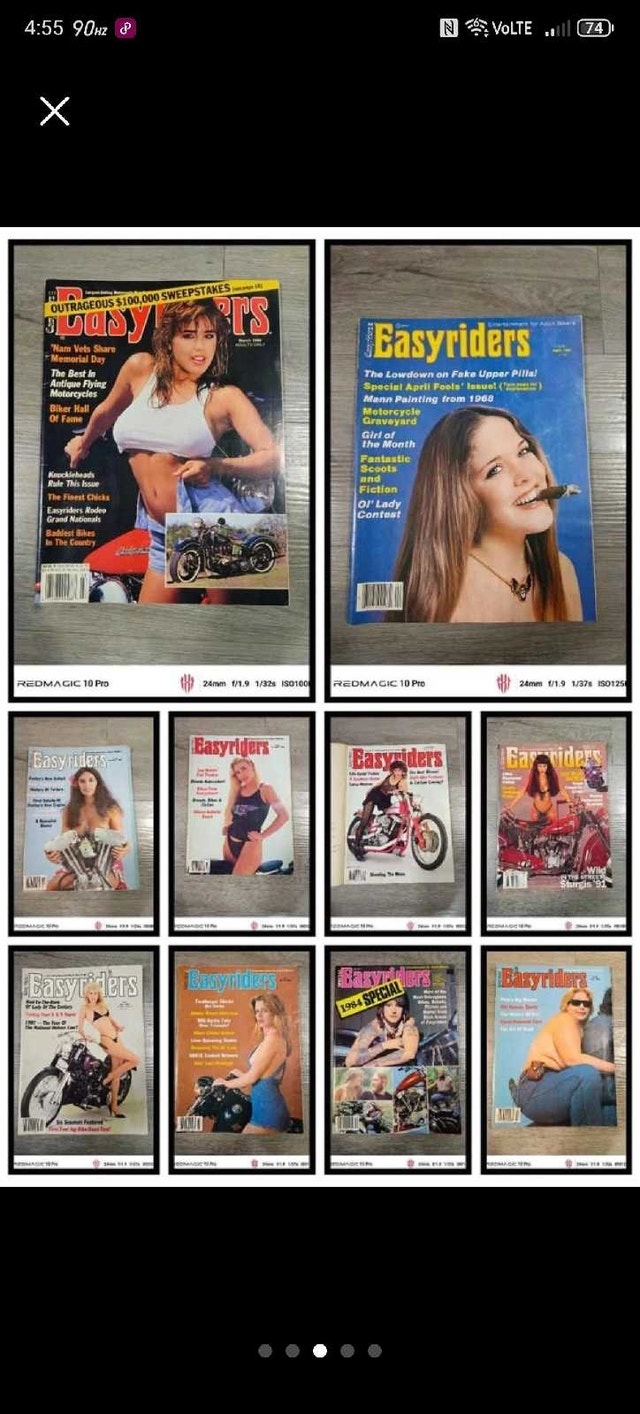 Vintage 70's - 90's Easy Rider Motorcycle Magazines x60 - photo 4