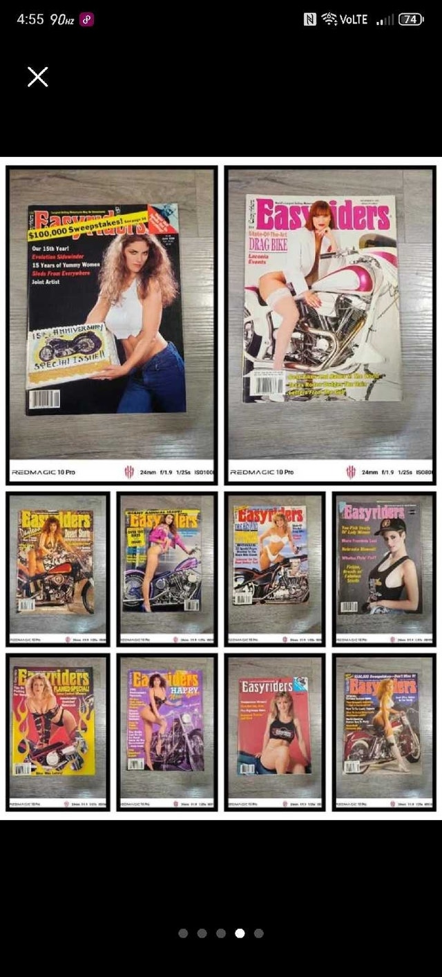 Vintage 70's - 90's Easy Rider Motorcycle Magazines x60 - photo 5