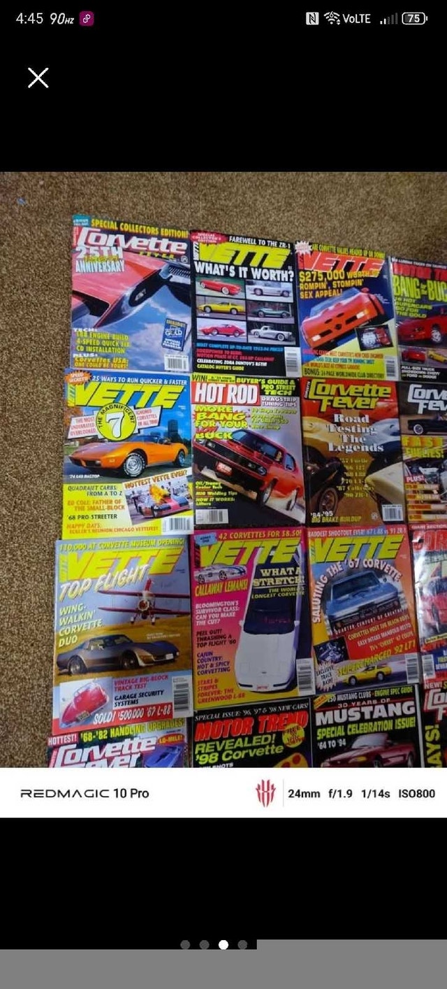 Vintage 80's - 90's Corvette/Car Magazine Lot x25 - photo 3