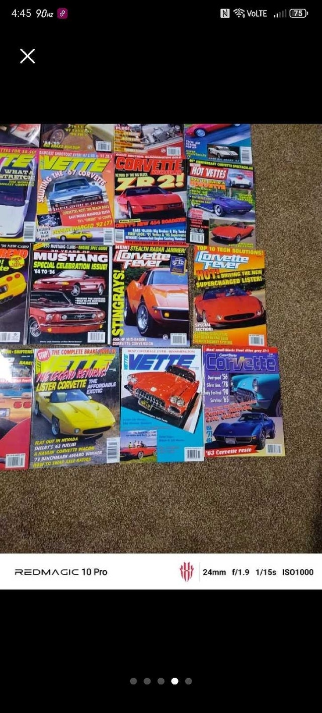 Vintage 80's - 90's Corvette/Car Magazine Lot x25 - photo 4