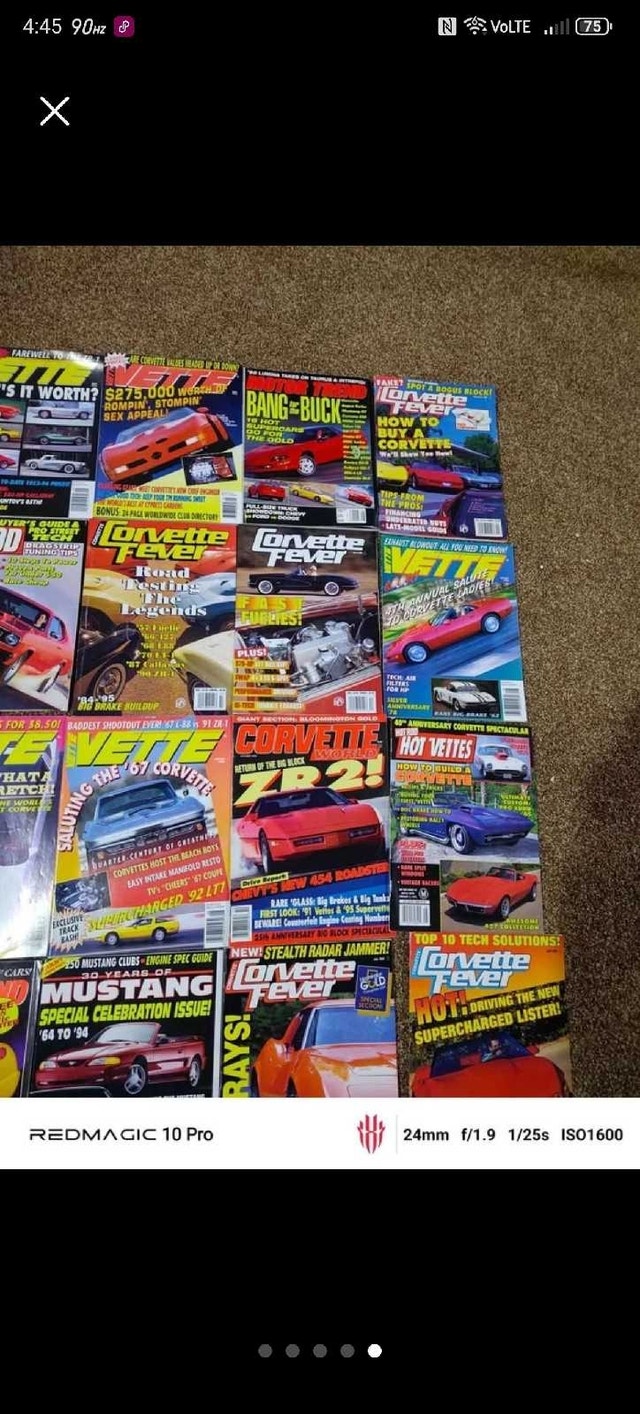 Vintage 80's - 90's Corvette/Car Magazine Lot x25 - photo 5
