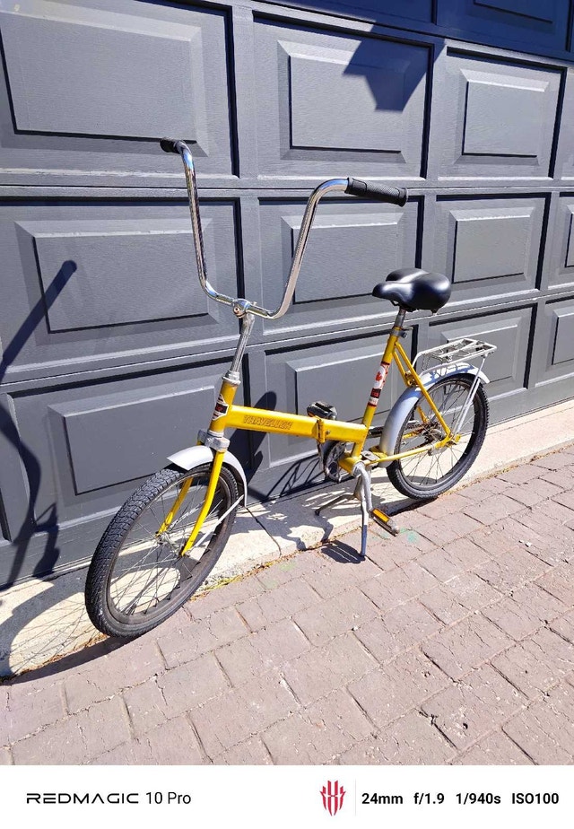 Vintage 70's Traveller Super Cycle Gold Folding Bike - photo 2