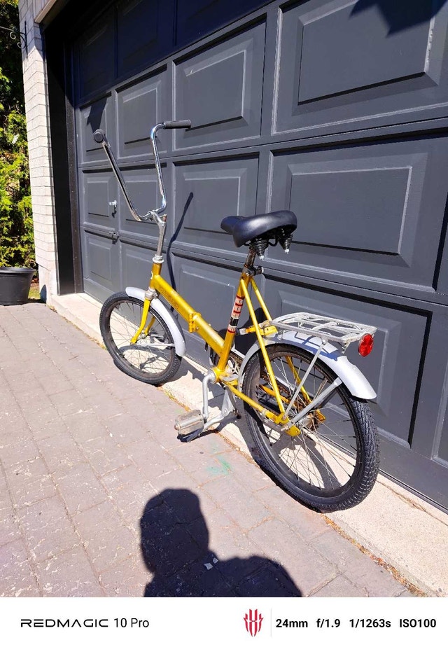 Vintage 70's Traveller Super Cycle Gold Folding Bike - photo 3