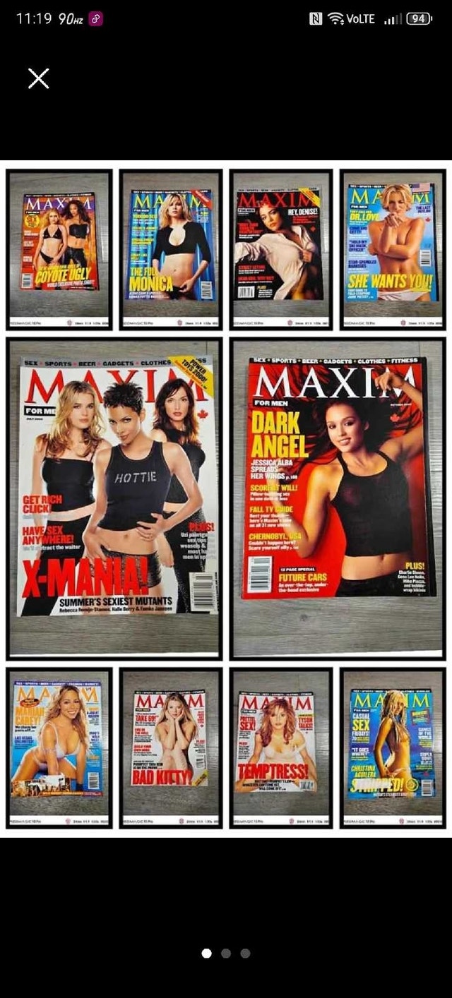 Vintage 90's - 2000's Maxim Magazine Lot x85