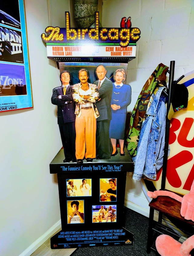 1996 Birdcage Blockbuster Video Store Standee - photo 2